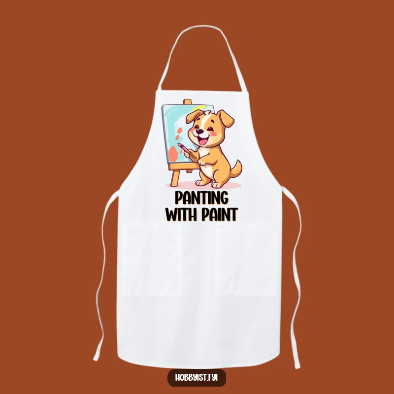 Funny Dog Artist Apron: Protect Your Clothes While You Create