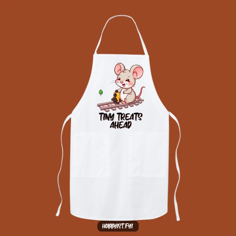 Funny Mouse Train Mechanic Apron - Kitchen Character Fun Gear