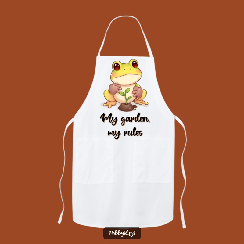 Funny Frog Gardener Apron: Keep Clean While You Grow, Hilarious Gift!