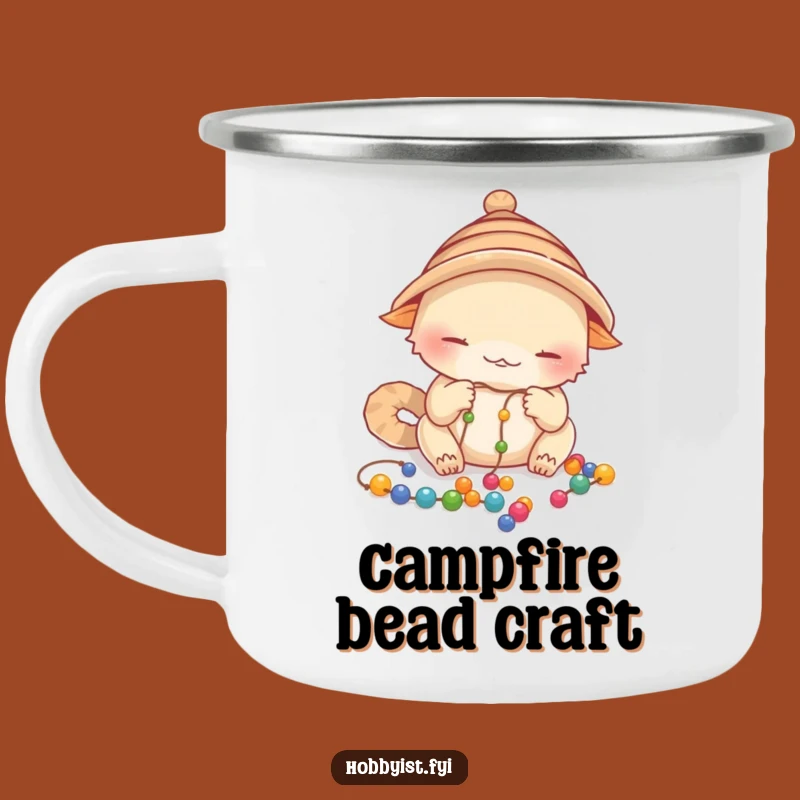 Funny Focused Creature Camping Mug: Outdoor Beading Funny Gift
