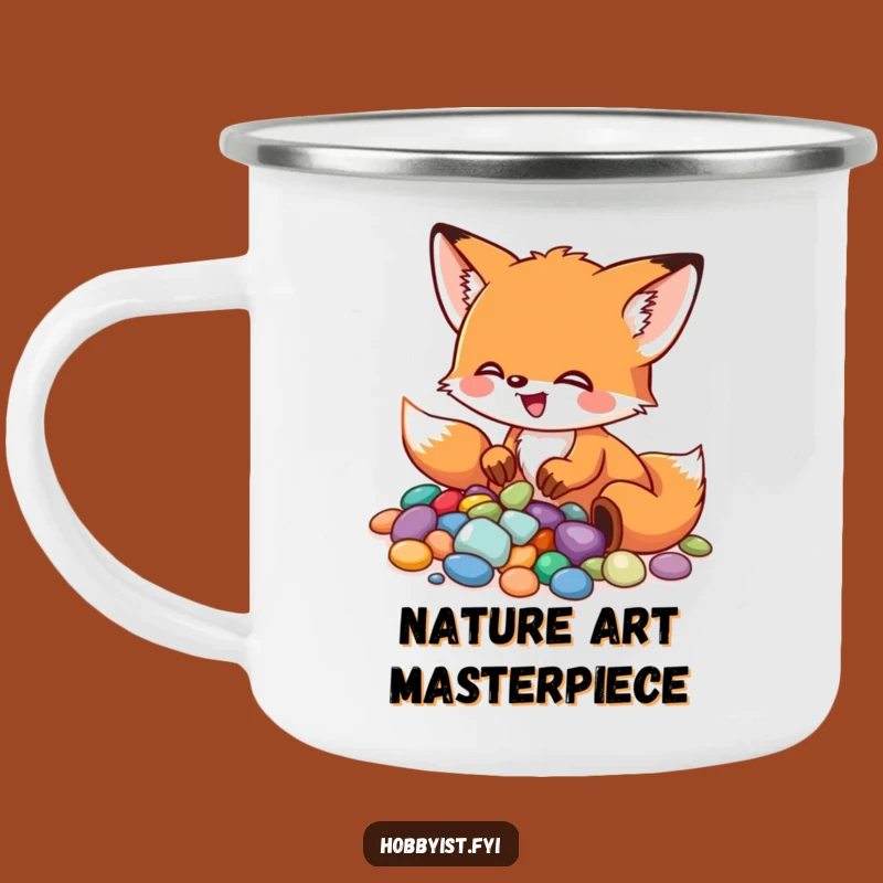 Funny Fox Outdoor Artist Mug: Sip and Create in Nature, Hilarious Gift!