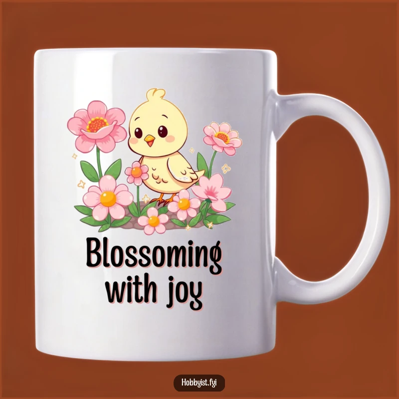 Funny Bird Garden Mug: A Cheerful and Humorous Gift for Flower Lovers!