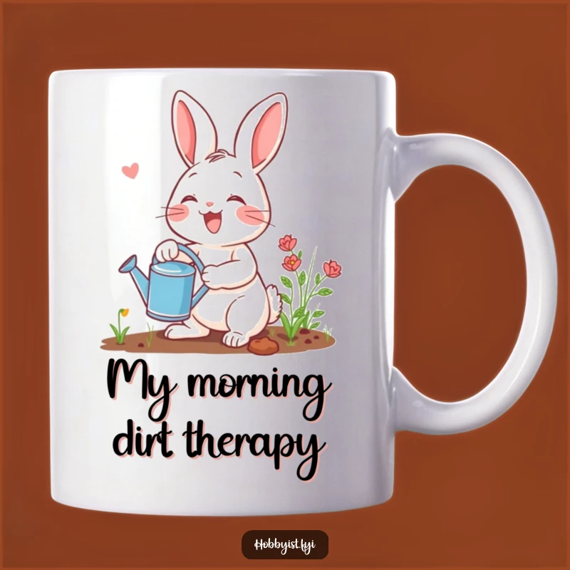 Funny Gardening Rabbit Mug: A Joyful Gardener's Best Friend Mug, Perfect Funny Gift
