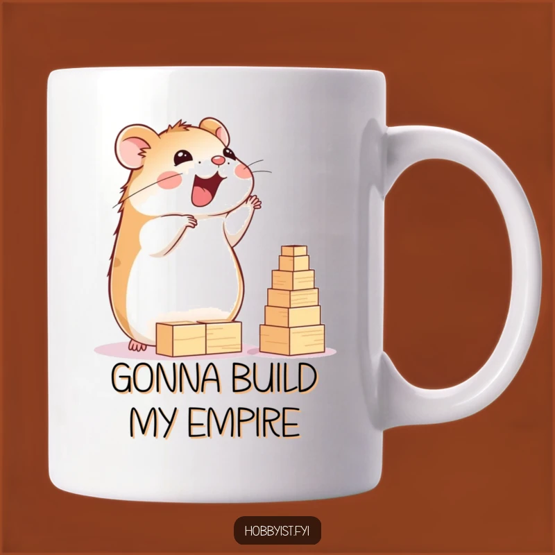 Funny Hamster Builder Mug: Hilarious Gift for Ambitious Critters and Construction Fans