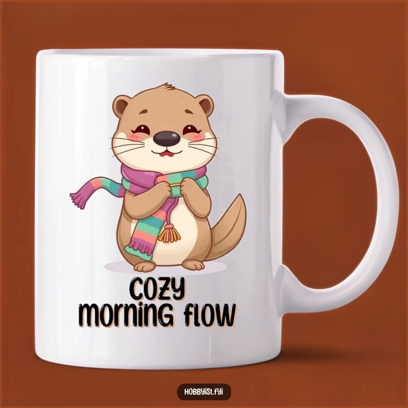 Funny Knitting Otter Mug: A Hilarious Gift for Crafters and Animal Lovers
