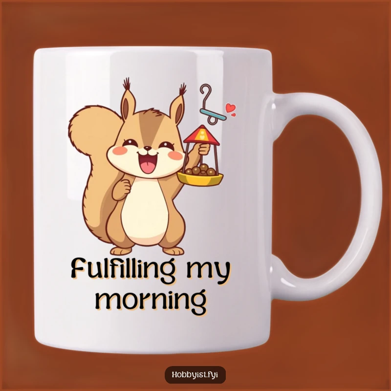 Funny Squirrel Bird Feeder Mug: Triumphant Crafting for Coffee Lovers