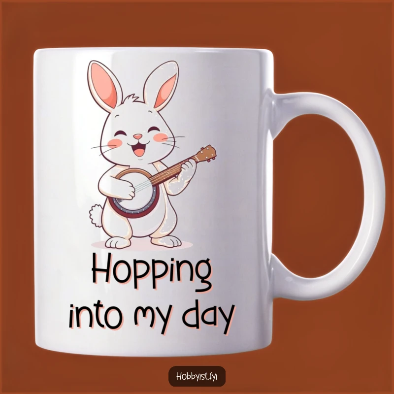 Funny Bunny Banjo Player Mug: A Hilarious Musical Gift for Enthusiasts