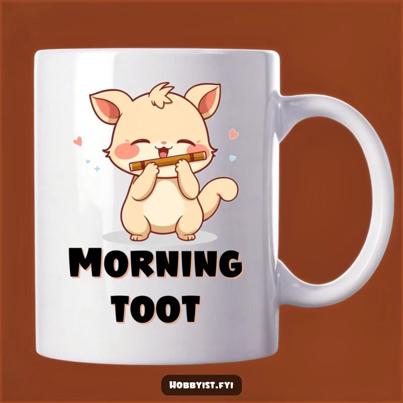 Funny Flute Playing Creature Mug: A Humorous Gift for Music Lovers!