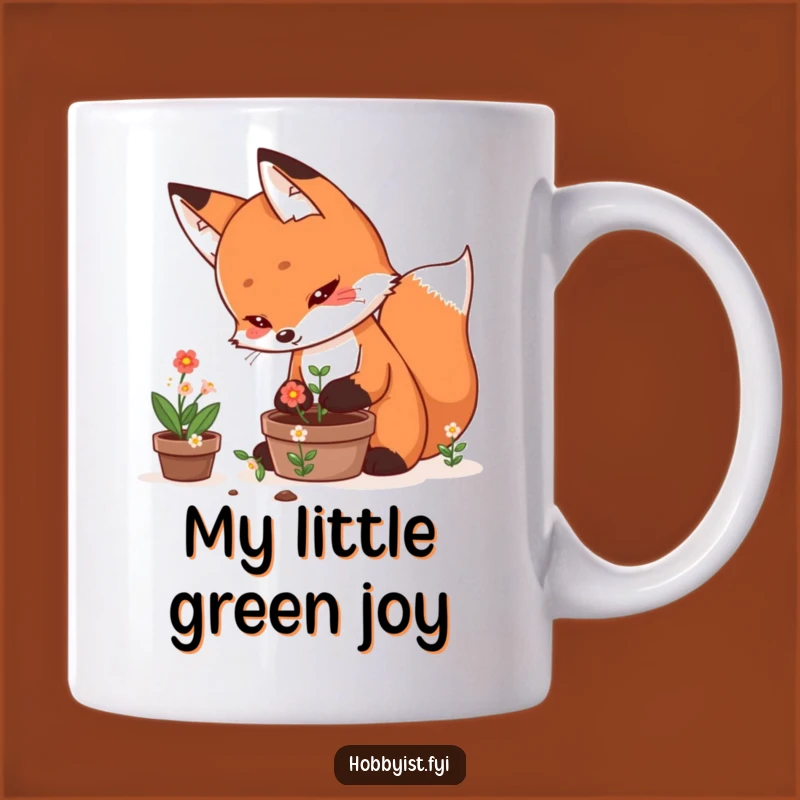 Funny Kawaii Fox Gardener Mug: Meticulous Planter, Perfect Funny Gift for Plant Lovers