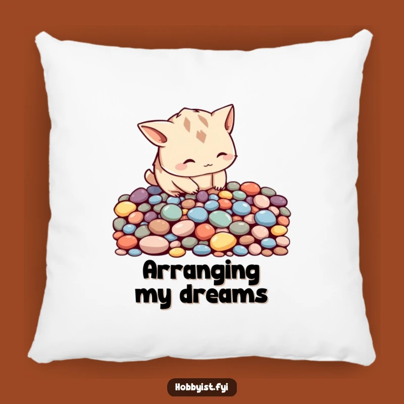 Funny Pebble Arranger Pillow - Cozy Comfort & Mindful Charm Gift