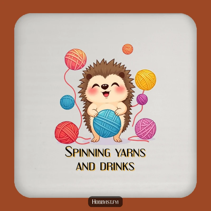 Funny Hedgehog Juggling Coaster: Protect Surfaces with a Giggling Pal, Bar Gift