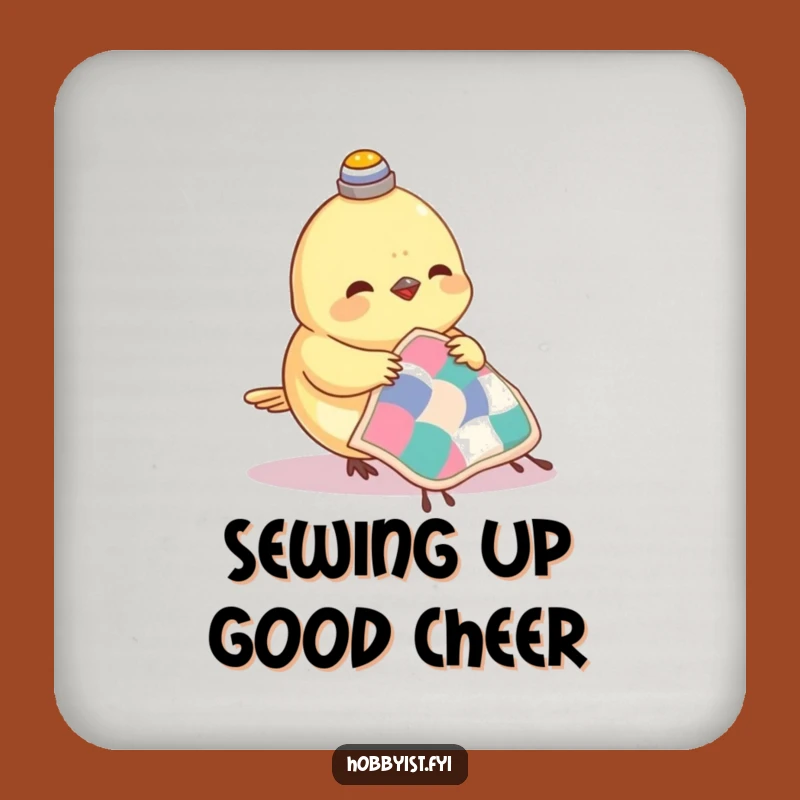 Funny Sewing Bird Coaster - Protect Surfaces, Perfect Funny Gift