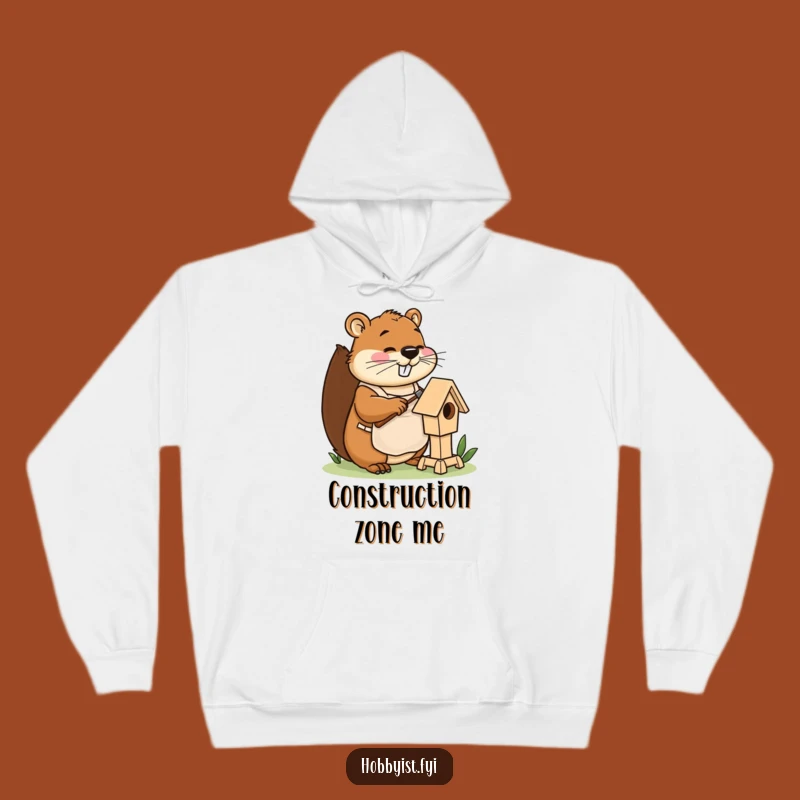 Cozy Funny Beaver Hoodie: Warmth for Your Inner Builder