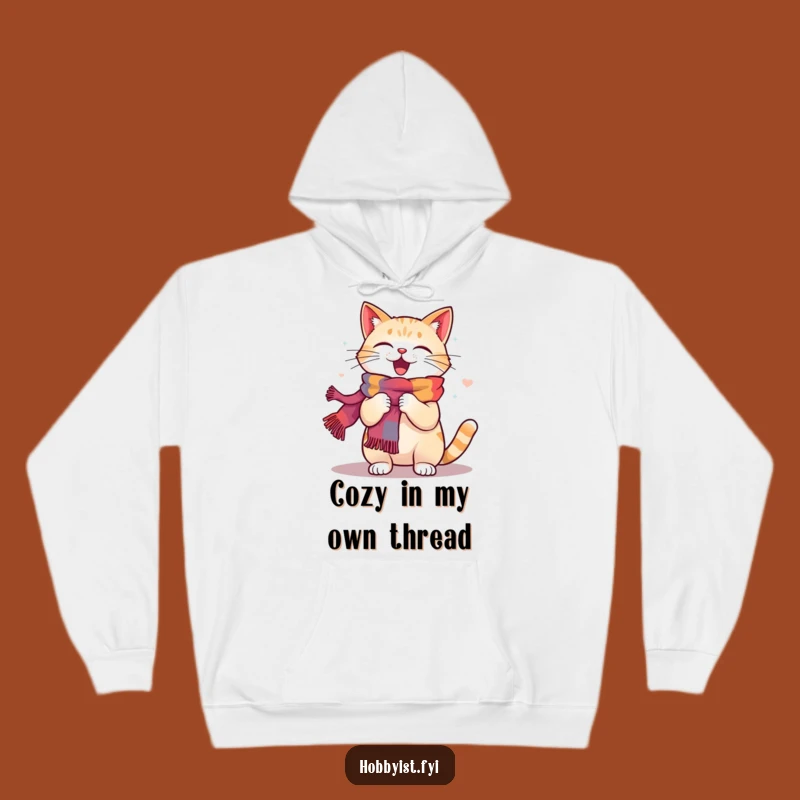 Funny Cat Knitting Hoodie: Stay Cozy While You Craft