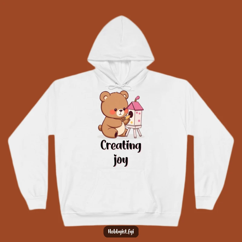 Funny Bear Painting Hoodie: Cozy Up with Creative, Comedic Warmth!