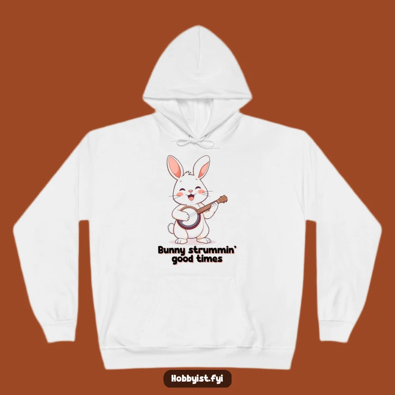 Funny Bunny Banjo Hoodie: Cozy Up with Musical Merriment and Humor