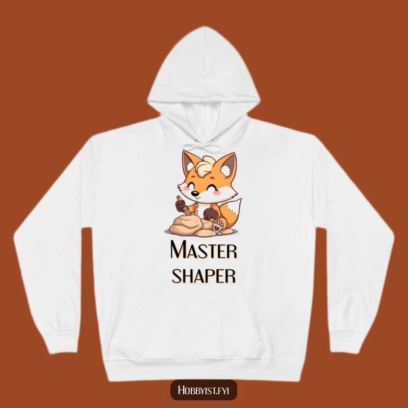 Funny Fox Clay Sculpting Hoodie: Cozy Up with Creative, Comedic Warmth!