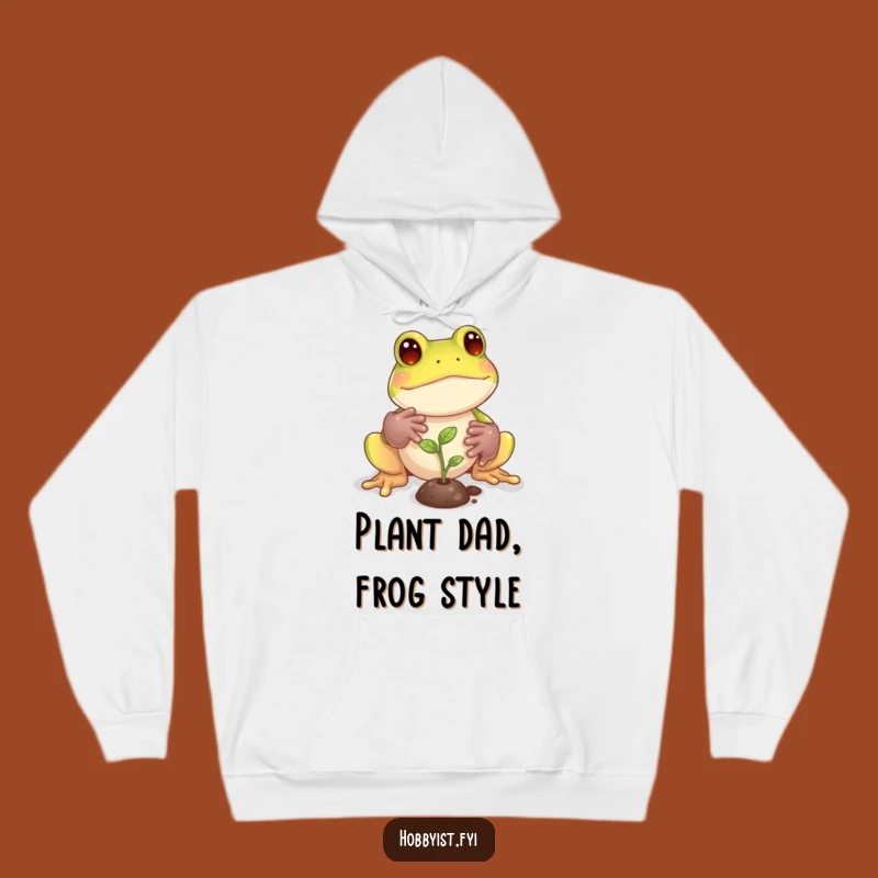 Cozy Funny Frog Garden Hoodie: Stay Warm While Nurturing Life, Hilarious Gift!