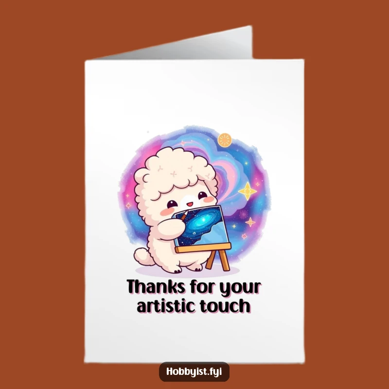Free Printable Thank You Card: Creature's Galactic Thanks - Funny Downloadable Art