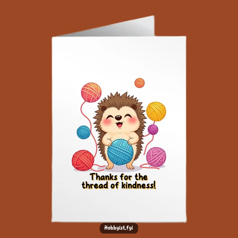 Thank You Free Printable Card: Grateful Hedgehog Juggler Funny Downloadable Gift