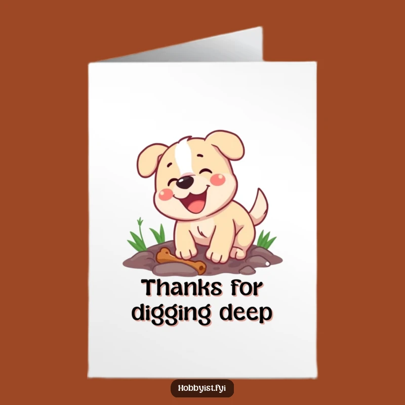 Hilarious Free Printable Dog Thank You Card - DIY Downloadable for Grateful Gratitude