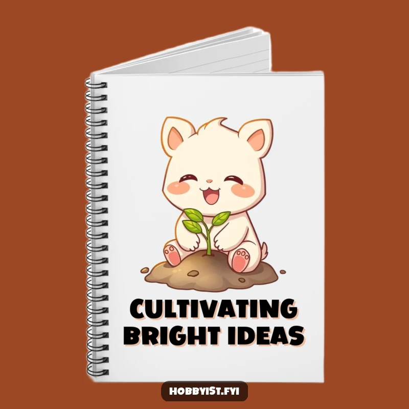 Funny Planting Notebook: Joyful Creature's Glowing Sapling, Journaling Nature's Growth Gift