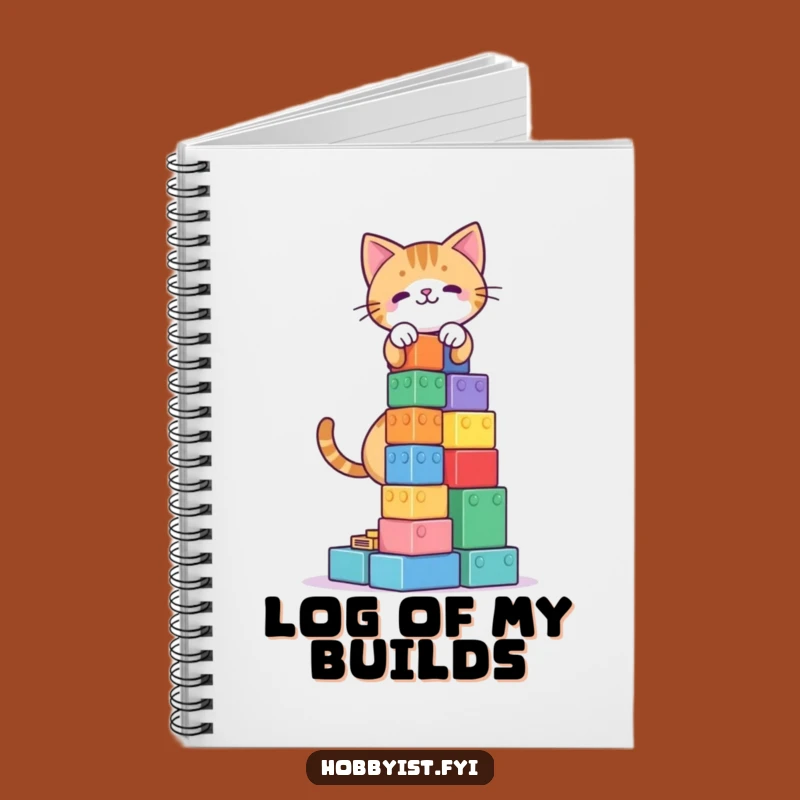 Funny Cat Blocks Tower Notebook: Jot Down Your Creative Plans