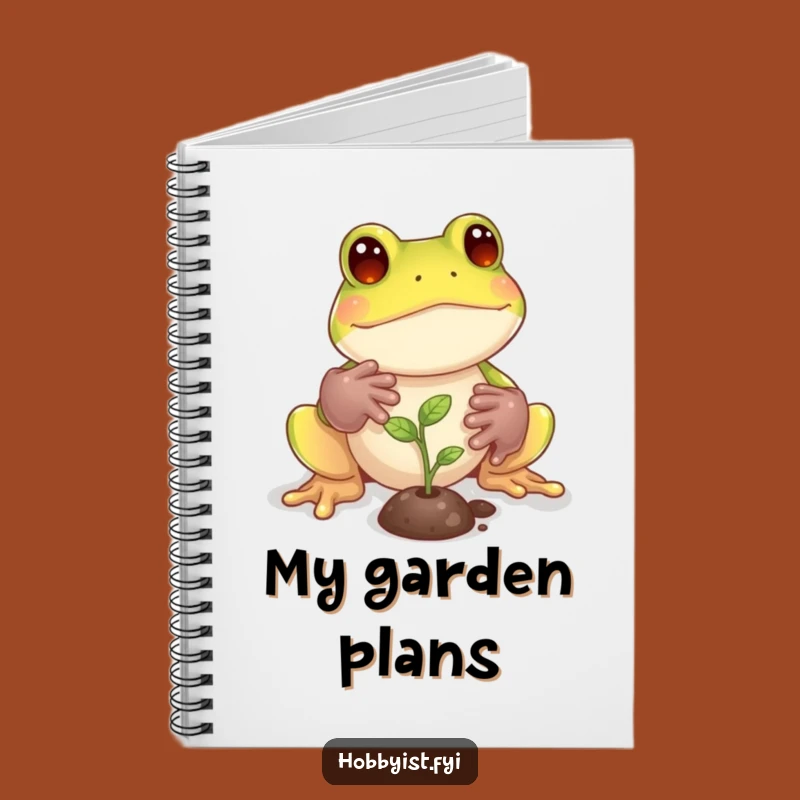 Funny Frog Garden Journal Notebook: Plant Your Ideas with Humor, Great Gift!