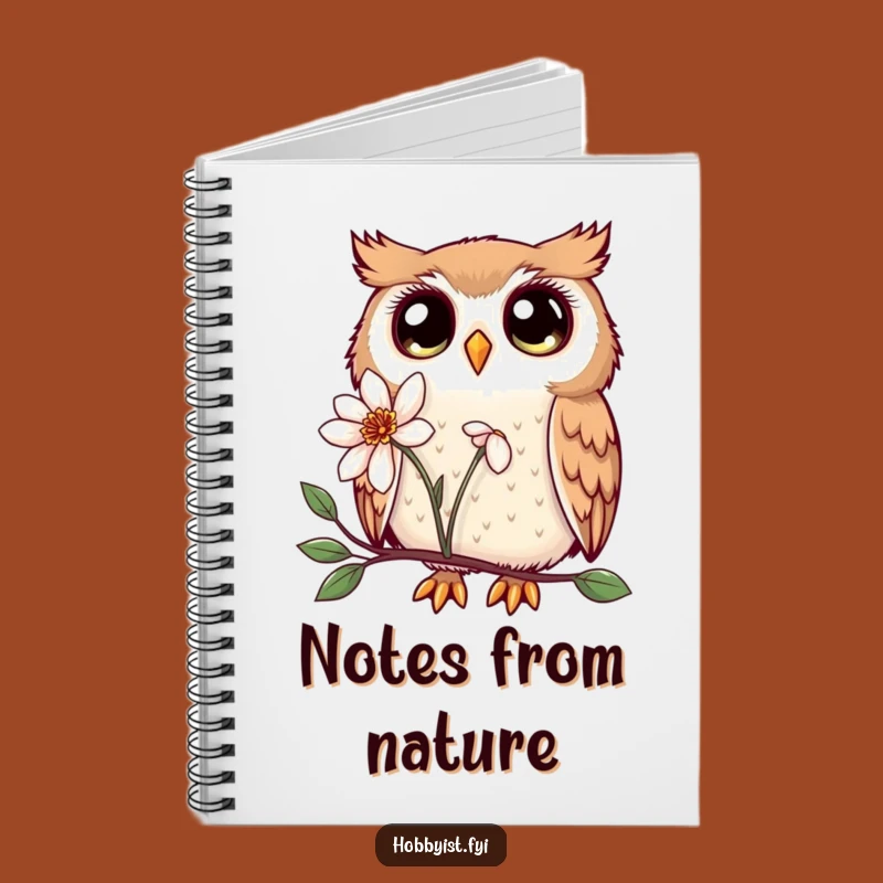 Funny Kawaii Owl Notebook: Enchanting Ideas, Cute Nature Journal Gift