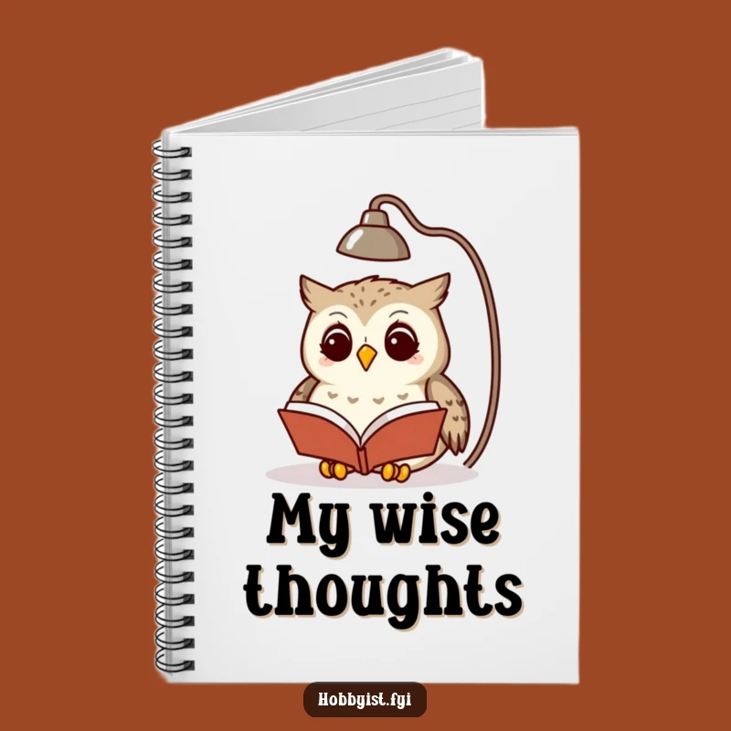 Funny Owl Reading Notebook - Jot Down Ideas with This Wise Companion