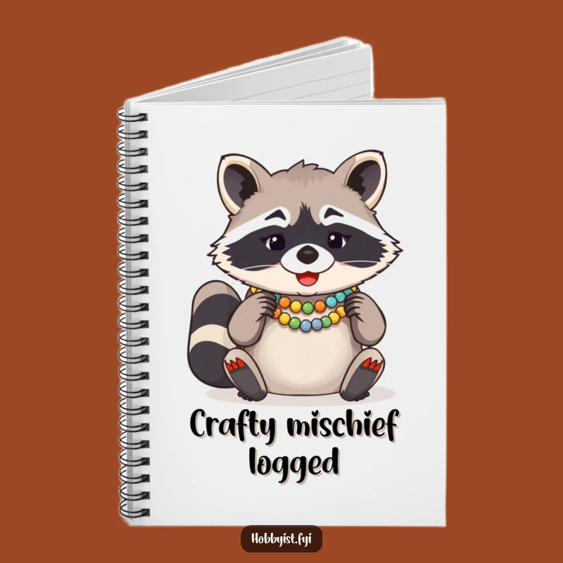 Funny Raccoon Bead Necklace Notebook: Hilarious Gift for Journaling