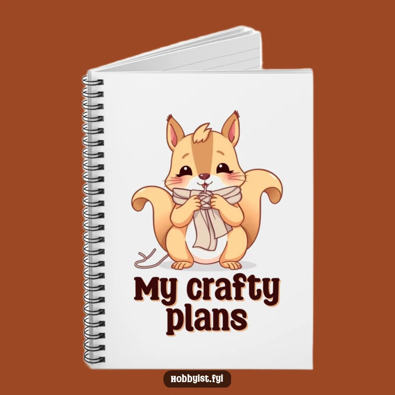Funny Squirrel Knitting Notebook: Cheerful Critter Journal, A Cozy Funny Gift Idea