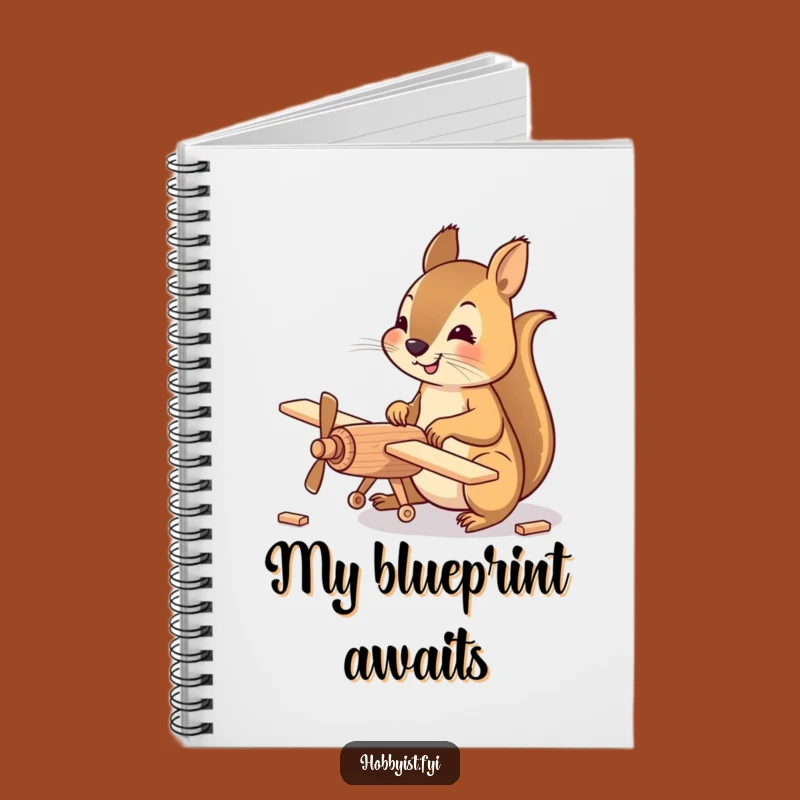 Funny Squirrel Pilot Notebook: Happy Squirrel Jotting Plans, Perfect Journal Gift