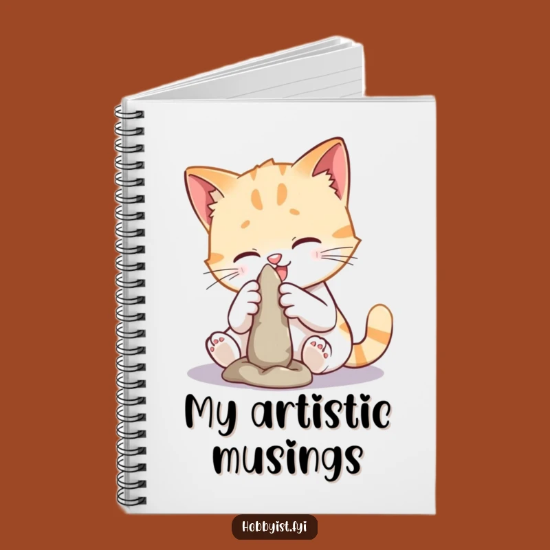 Funny Cat Sculpting Notebook: Sketch Creative Ideas With This Hilarious Kitty Journal, Funny Gift