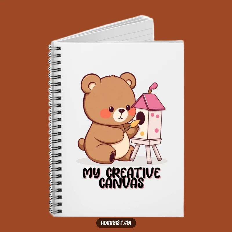 Bear Birdhouse Painting Notebook: Funny Journal for Creative Ideas!