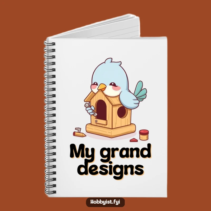 Funny Bird Building Notebook: Plan Your Next Project