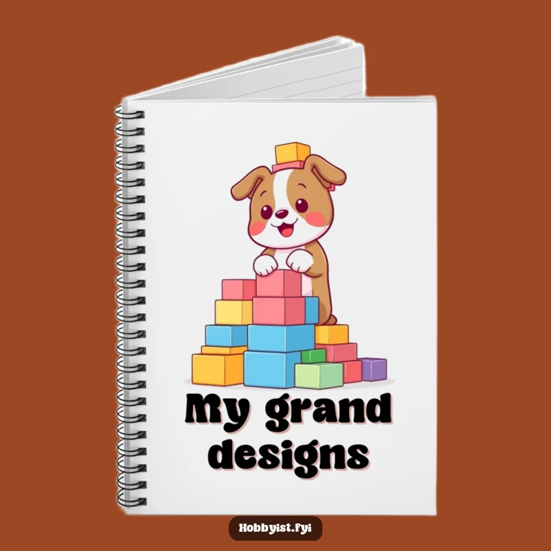 Funny Dog Blocks Notebook: Jot Down Ideas with this Pup, Perfect Gift