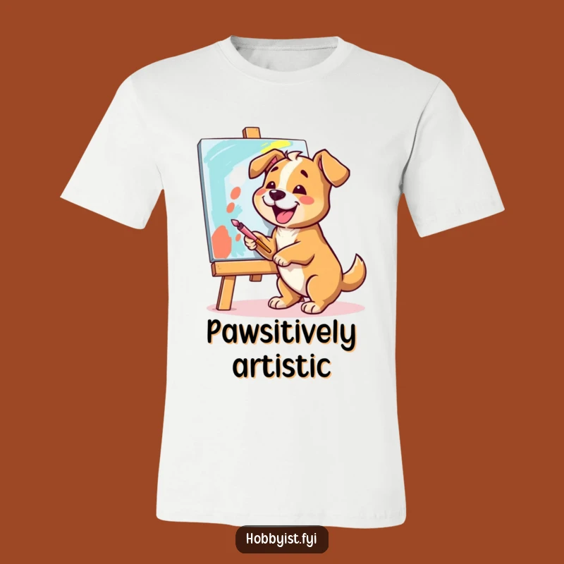 Funny Dog Artist T-Shirt: Unleash Your Inner Paw-casso
