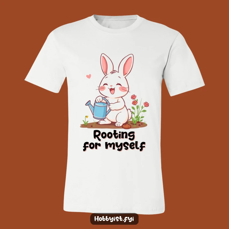 Funny Gardening Rabbit T-Shirt: Joyful Bunny Gardener Tee, Ideal Funny Gift for Plant Lovers