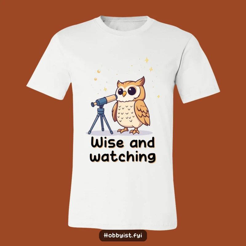 Funny Owl Stargazer T-Shirt - Proud Cosmic Explorer Apparel