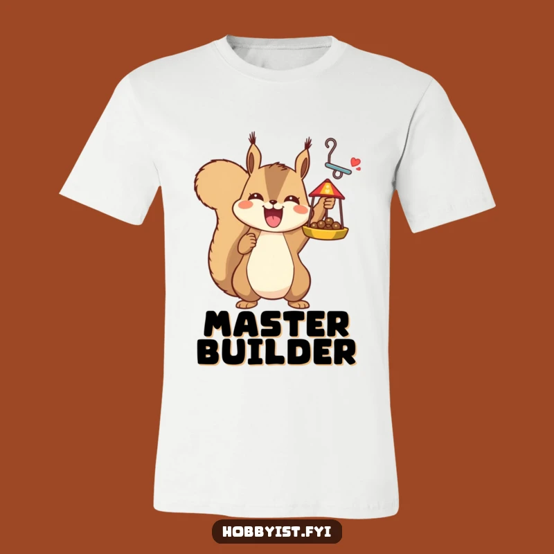 Squirrel Bird Feeder Crafter T-Shirt: A Funny, Triumphant Design