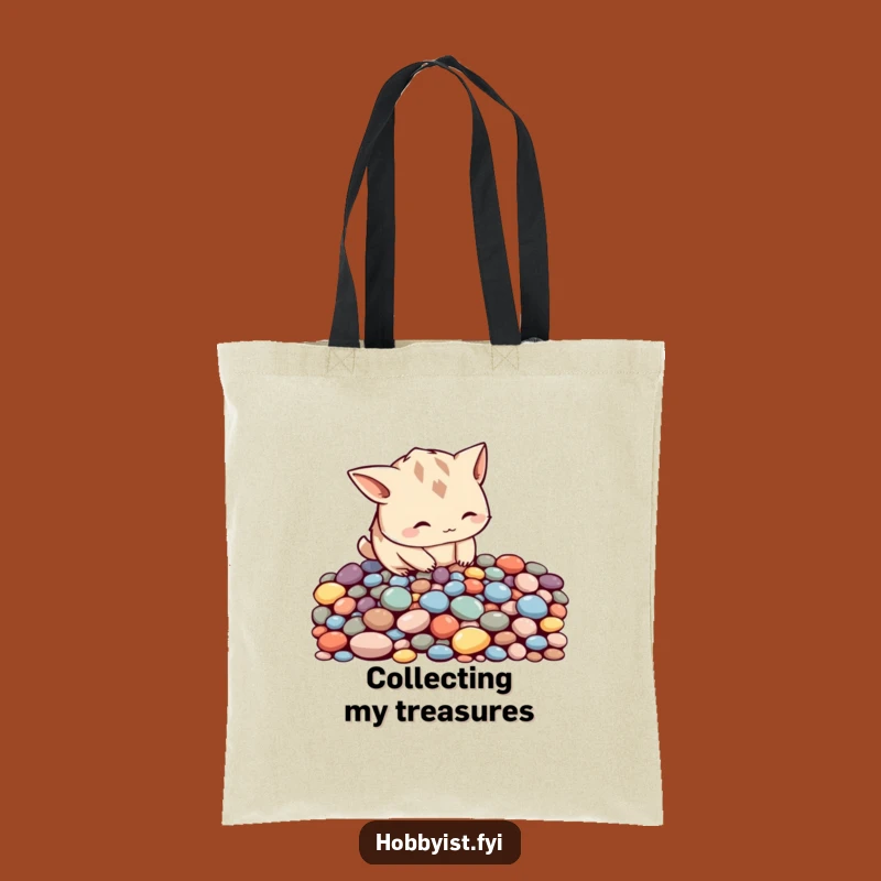 Funny Pebble Arranger Tote Bag - Carry Your Patterns Gift