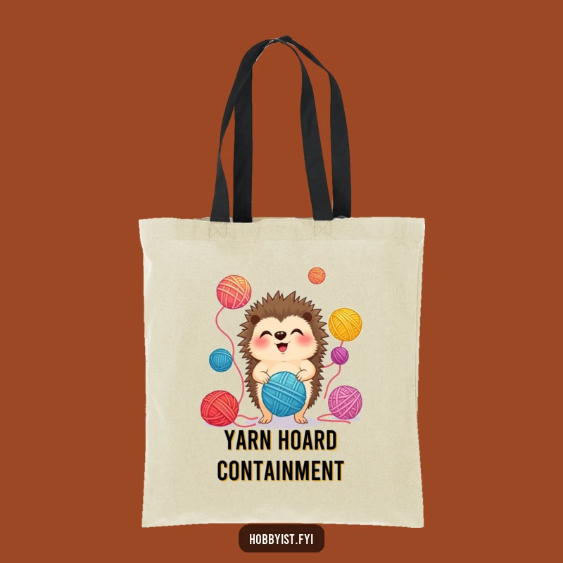 Funny Hedgehog Juggling Tote Bag: Carry Supplies with a Giggling Pal, Eco Gift