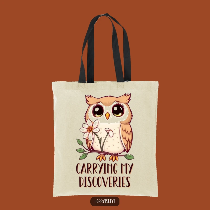 Funny Kawaii Owl Tote Bag: Enchanting Eyes, Shopping Companion Gift
