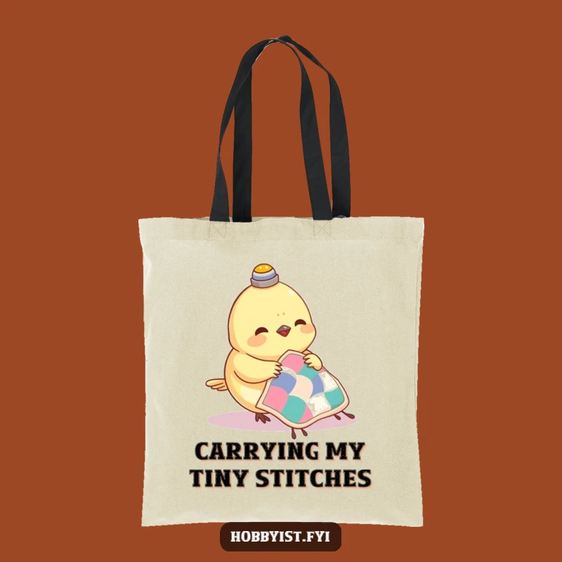 Funny Sewing Bird Tote Bag - Carry Your Craft, Hilarious Funny Gift